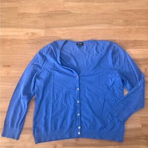 Jones New York Blue Cardigan Sweater